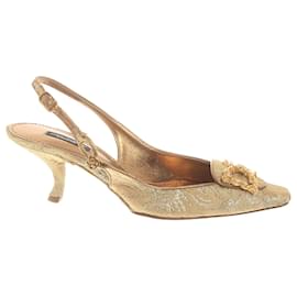 Dolce & Gabbana-Sandals-Golden