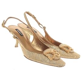 Dolce & Gabbana-Sandals-Golden