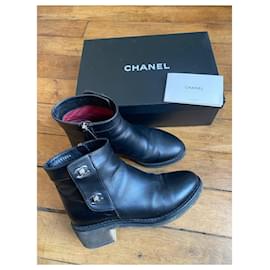 Chanel-botines-Negro