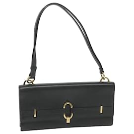 Gucci-Bolsa de ombro GUCCI preta de couro 001 4045 001364 auth 59560-Preto