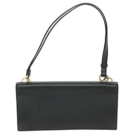 Gucci-GUCCI Shoulder Bag Leather Black 001 4045 001364 auth 59560-Black