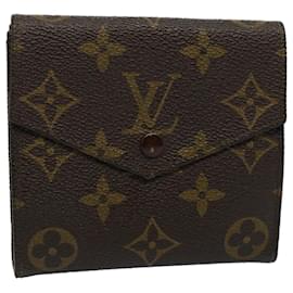 Louis Vuitton-Carteira LOUIS VUITTON Monogram Porte Monnaie Bier Cartes Crdit M61652 Ep de autenticação2467-Monograma