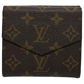 Louis Vuitton-LOUIS VUITTON Monogram Porte Monnaie Bier Cartes Crédit Wallet M61652 Ep d'authentification2467-Monogramme