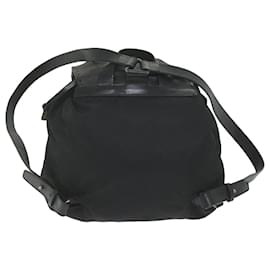 Prada-PRADA Backpack Nylon Black Auth bs9861-Black
