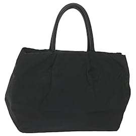 Prada-PRADA Hand Bag Nylon Black Auth 59480-Black