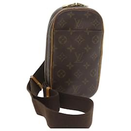Louis Vuitton-Bolso de hombro tipo gange con bolsillo y monograma de LOUIS VUITTON M51870 LV Auth 59519-Monograma
