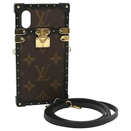 Louis Vuitton-LOUIS VUITTON Monogramm iPhone X/XS Eye Trunk Light iPhone-Hülle M67892 Auth 60116-Monogramm