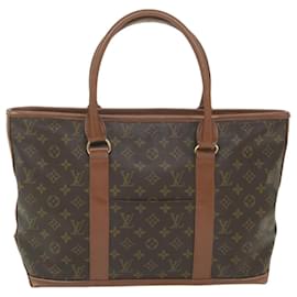 Louis Vuitton-LOUIS VUITTON Monogram Sac Weekend PM Tote Bag M42425 LV Auth bs9783-Monogramme