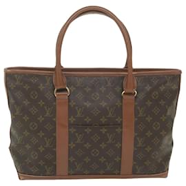 Louis Vuitton-LOUIS VUITTON Monogram Sac Weekend PM Tote Bag M42425 LV Auth bs9783-Monogram