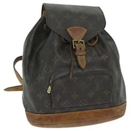 Louis Vuitton-LOUIS VUITTON Monogramm Montsouris MM Rucksack M.51136 LV Auth 59422-Monogramm