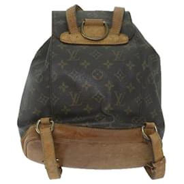 Louis Vuitton-LOUIS VUITTON Monogram Montsouris MM Backpack M51136 LV Auth 59422-Monogram