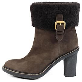 Fendi-Ankle Boots-Chocolate