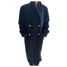 Hermès Old Coat 100% Cashmere Hermes Black