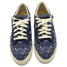 Autre Marque-Rhude V2 Bandana Low Sneakers in Blue Canvas-Blue