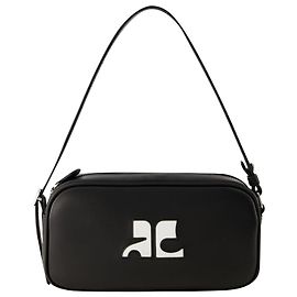 Réedition Baguette-Tasche – Courreges – Leder – Schwarz Schwarz
