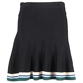 Victoria Beckham-Victoria Beckham High Waist Skirt in Black Viscose-Black