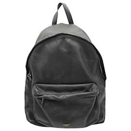 Givenchy-Givenchy Logo Backpack in Black Leather-Black