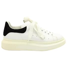 Alexander Mcqueen-Alexander McQueen Oversized Sneakers in White Calfskin Leather-White