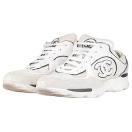 Chanel-Zapatillas deportivas de marca con cordones neutros - talla UE 37.5-Otro