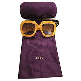 Balenciaga Sunglasses Yellow Plastic Yellow