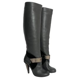 Botas de couro Roland Mouret Multicor