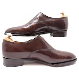 John Lobb-CHAUSSURES JOHN LOBB JERMYN II 7.5E 41.5 MOCASSIN A BOUCLE EN CUIR MARRON-Marron