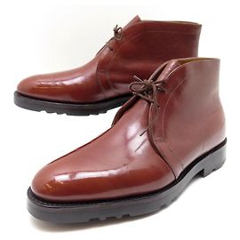 NEUF CHAUSSURES JOHN LOBB BOTTINES KENT CHUKKA 8E 42 CUIR MARRON BOOTS Marron