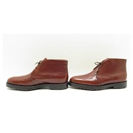 John Lobb-NUOVE SCARPE JOHN LOBB STIVALI KENT CHUKKA 8E 42 Stivali di pelle marrone-Marrone