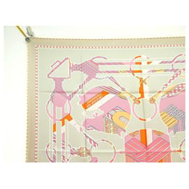 Hermès-NEW HERMES TATERSALE lined-SIDED ZIGZAG SCARF JAMIN SILK SILK SCARF-Multiple colors