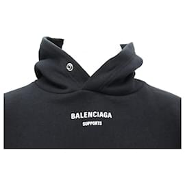 Balenciaga-NUEVO SUÉTER DEL PROGRAMA MUNDIAL DE ALIMENTOS DE BALENCIAGA 541709 SUDADERA OVERSIZE NEGRA S-Negro