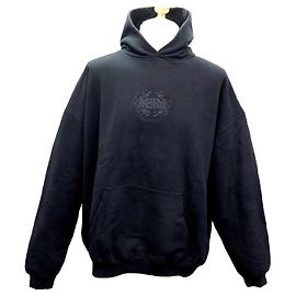 NOVO SUÉTER COM CAPUZ BALENCIAGA E LOGOTIPO BB 620973 CAMISOLA PRETA M OVERSIZE Preto