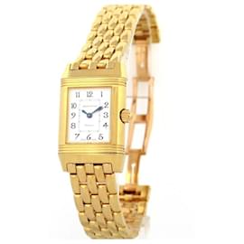 Jaeger Lecoultre-JAEGER LECOULTRE REVERSO DUETTO LADY WATCH 266.1.44 In gold 18K & DIAMOND-Golden