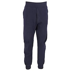 Acne-Acne Studios Sweatpants in Navy Blue Cotton-Navy blue