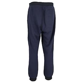 Berluti-Berluti Drawstring-Waist Sweatpants in Navy Blue Cotton-Navy blue