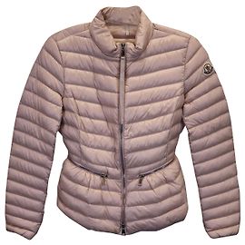 Moncler Down Jacket in Pastel Pink Nylon Pink Other