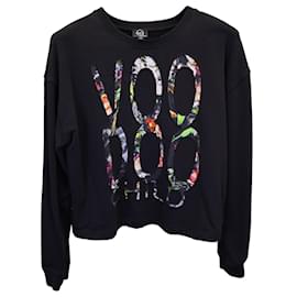 Alexander Mcqueen-Alexander McQueen McQ Voodoo Child Print Sweatshirt aus schwarzer Baumwolle-Schwarz