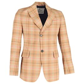Vivienne Westwood-Vivienne Westwood Checkered Blazer in Beige Cotton-Other