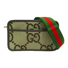 Gucci-Jumbo-Minitasche aus GG-Canvas 696075-Braun