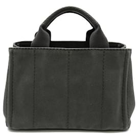 Prada-Canapa Logo Handbag-Black