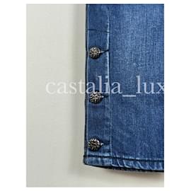 Chanel-CC Buttons Bicolour Jeans-Multiple colors