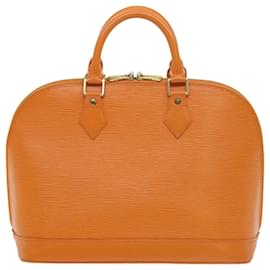 Louis Vuitton-LOUIS VUITTON Epi Alma Hand Bag Orange Mandarin M5214H LV Auth 59887A-Other,Orange