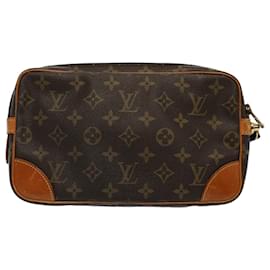 Louis Vuitton-LOUIS VUITTON Monogramm Marly Dragonne PM Clutch Bag M.51827 LV Auth-Folge2398-Monogramm