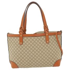 Gucci-Sacola GUCCI Diamante Lona Bege 269878 Auth ar10867-Bege