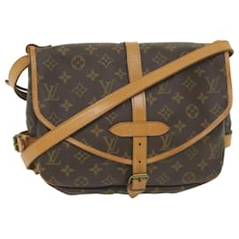 Louis Vuitton-Louis Vuitton Monogram Saumur 30 Sac à bandoulière M42256 Auth LV 59815-Monogramme