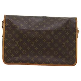 Louis Vuitton-LOUIS VUITTON Monogram Gibeciere GM Shoulder Bag M42246 LV Auth bs10124-Monogram