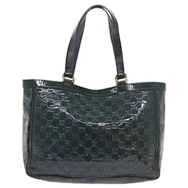 Gucci-GUCCI GG Canvas Tote Bag Green 146247 auth 59965-Green