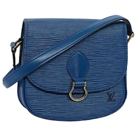 Louis Vuitton-LOUIS VUITTON Epi Mini Saint Cloud Sac à Bandoulière Bleu M52215 LV Auth yk9496-Bleu