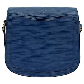 Louis Vuitton-LOUIS VUITTON Epi Mini Saint Cloud Shoulder Bag Blue M52215 LV Auth yk9496-Blue