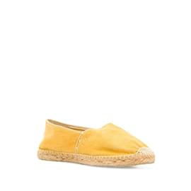Gucci-Gucci Yellow Suede Espadrilles-Yellow