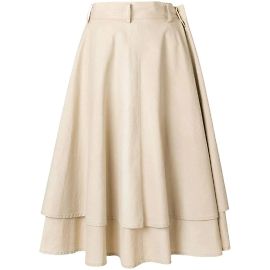 Saia de algodão bege Yohji Yamamoto Bege